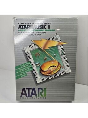SEALED ATARIMUSIC I - Vintage Atari Music Learning Computer Software Disk - NEW